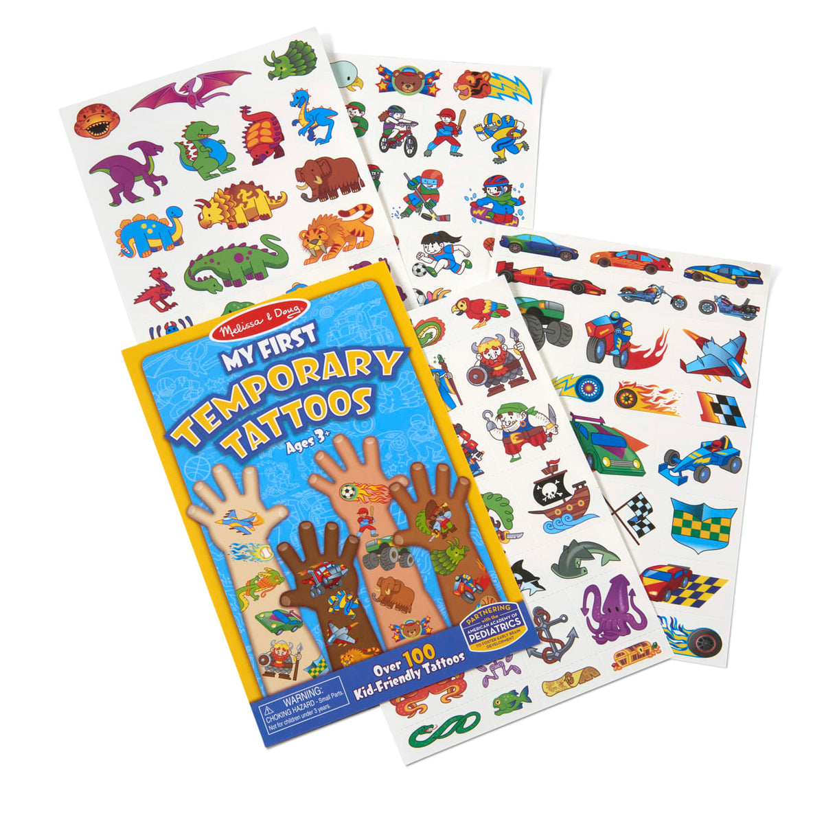 Educational My First Temporary Tattoos 100 Kid-Friendly Tattoos - Adventure Creatures Sports and More