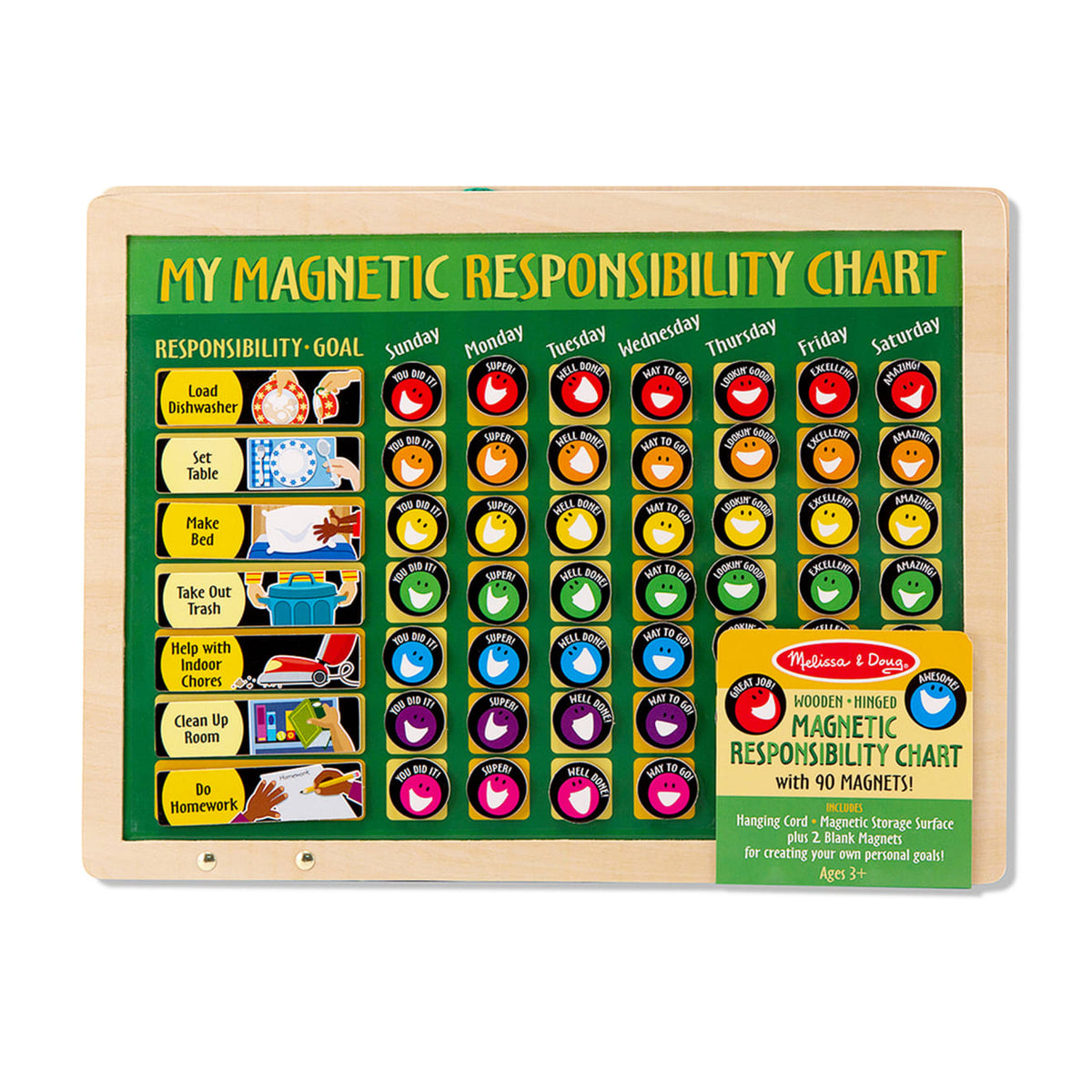 Educational Magnetic Responsibility Chart - Chore Chart