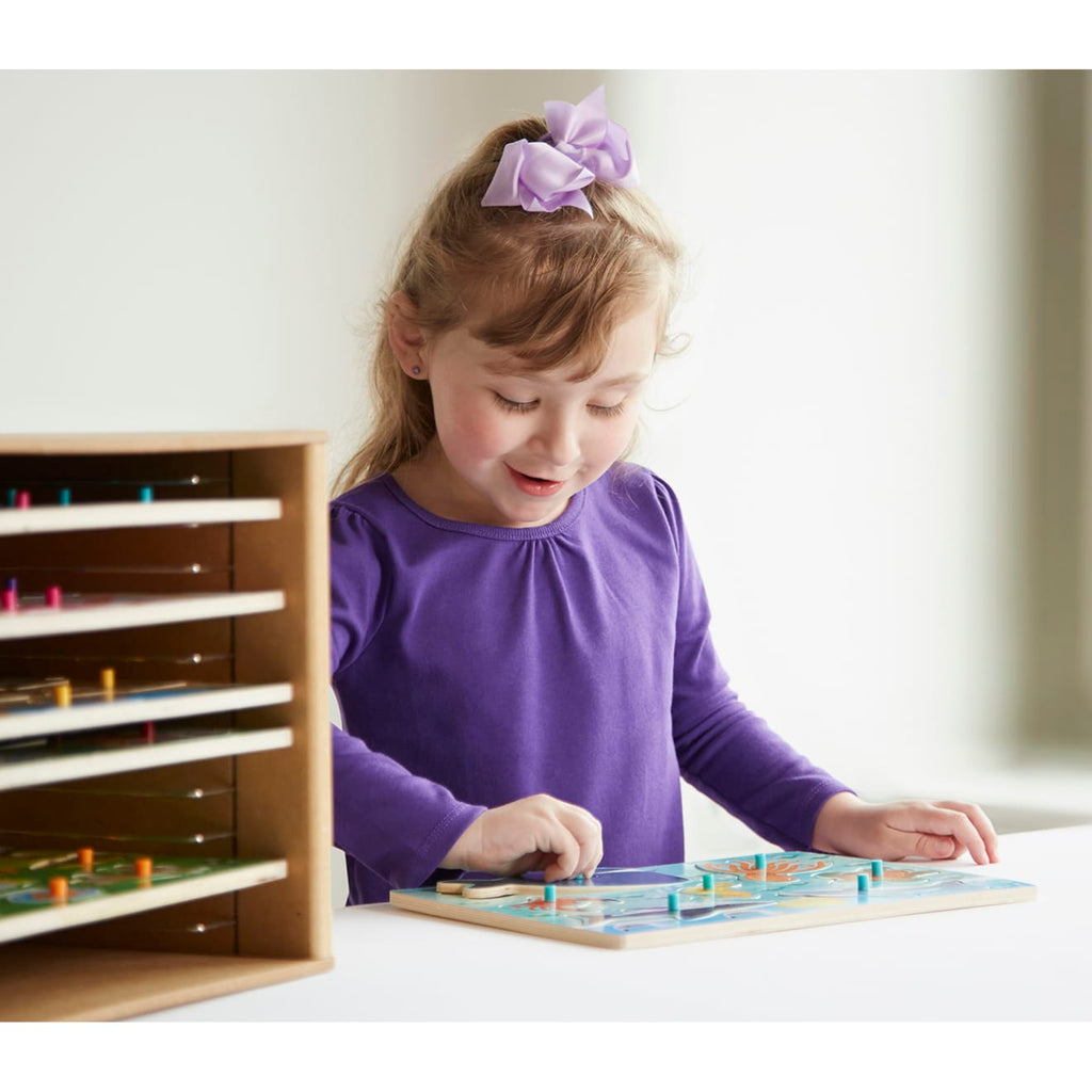 Educational Natural Wood Puzzle Case