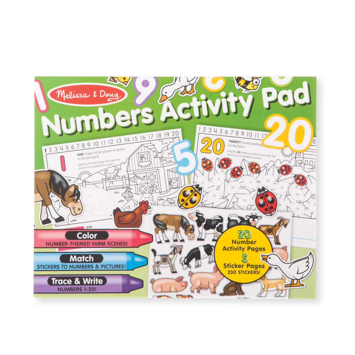 Educational Numbers Activity Pad