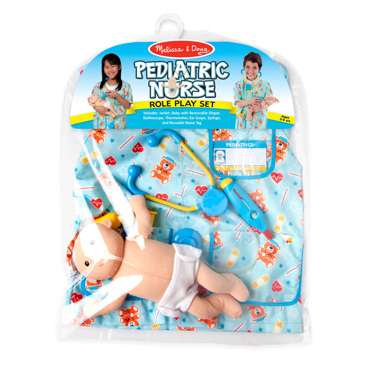 Educational Pediatric Nurse Role Play Costume Set