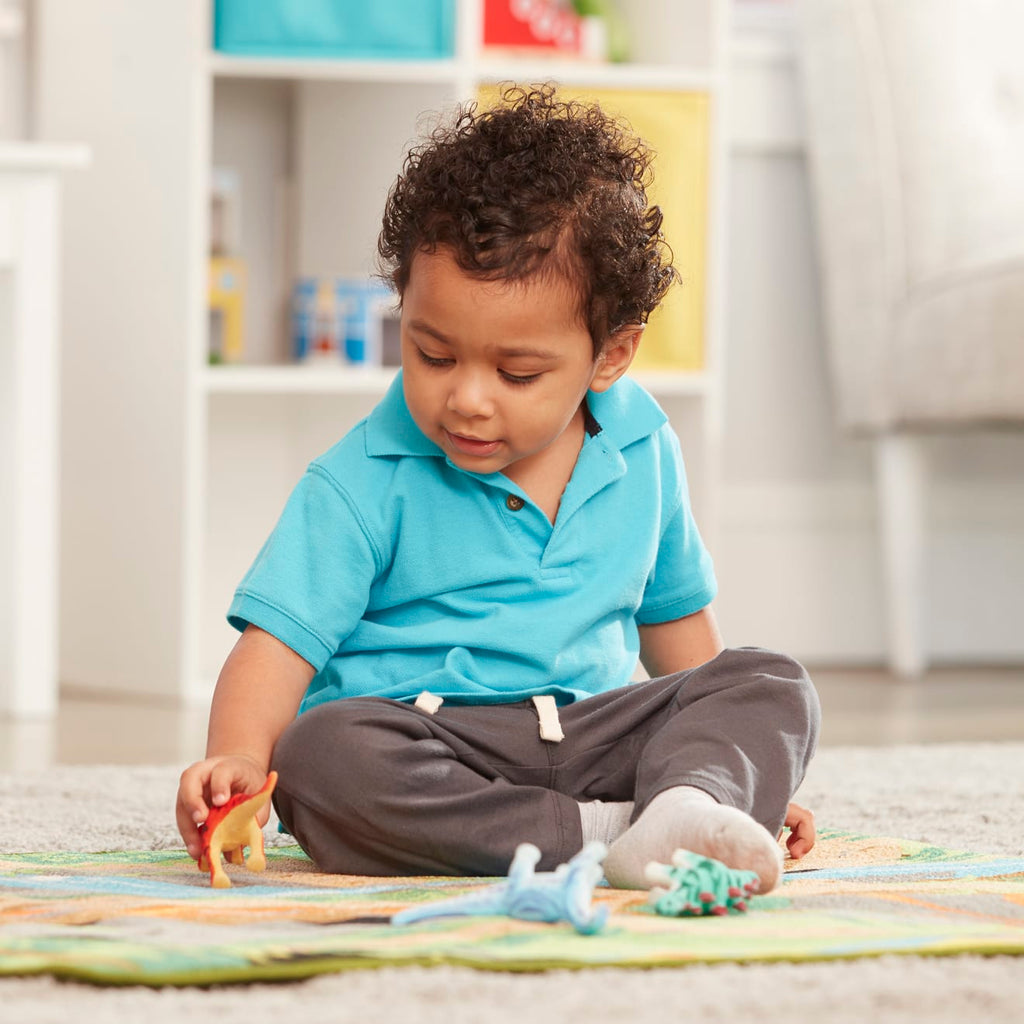 Educational Prehistoric Playground Dinosaur Rug
