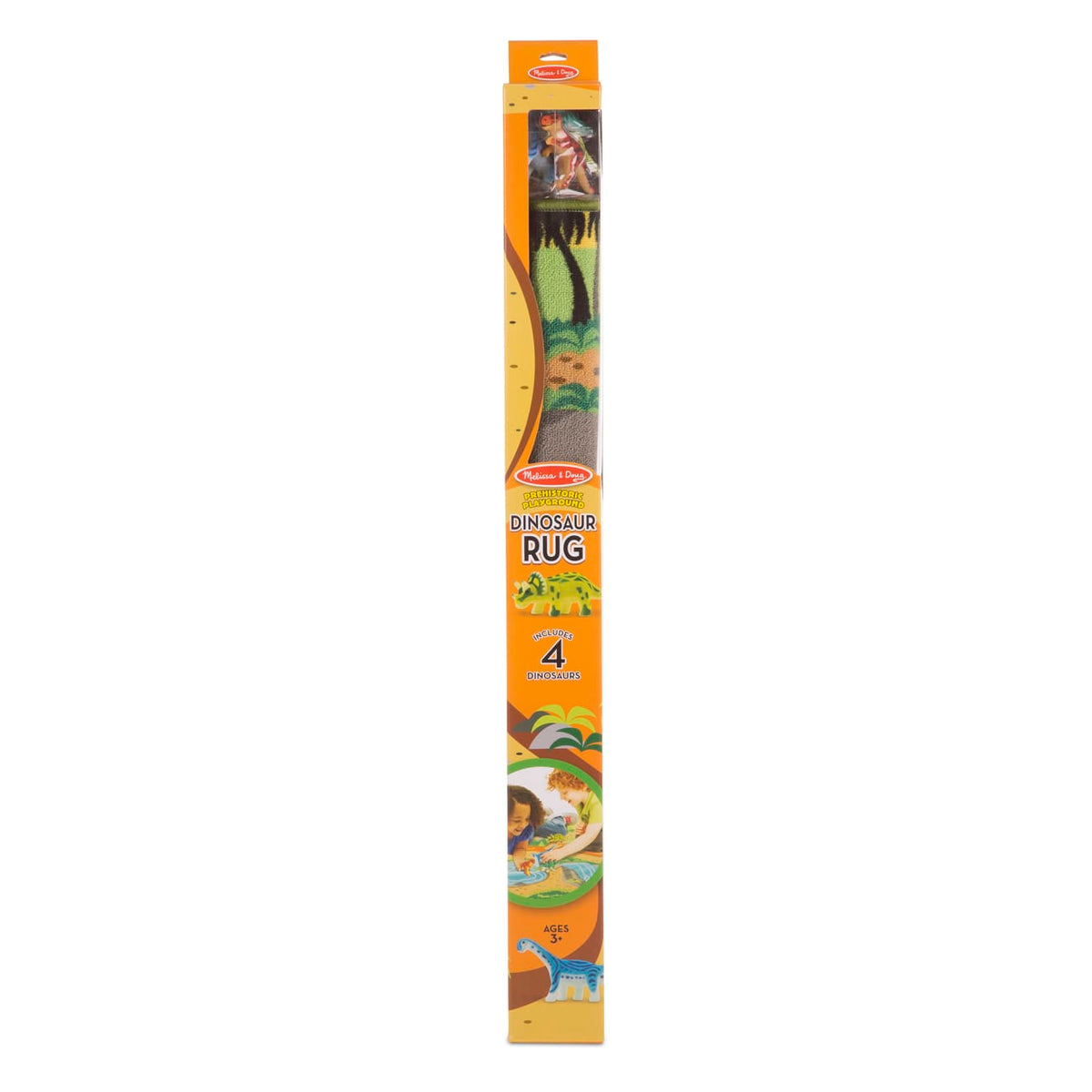 Educational Prehistoric Playground Dinosaur Rug