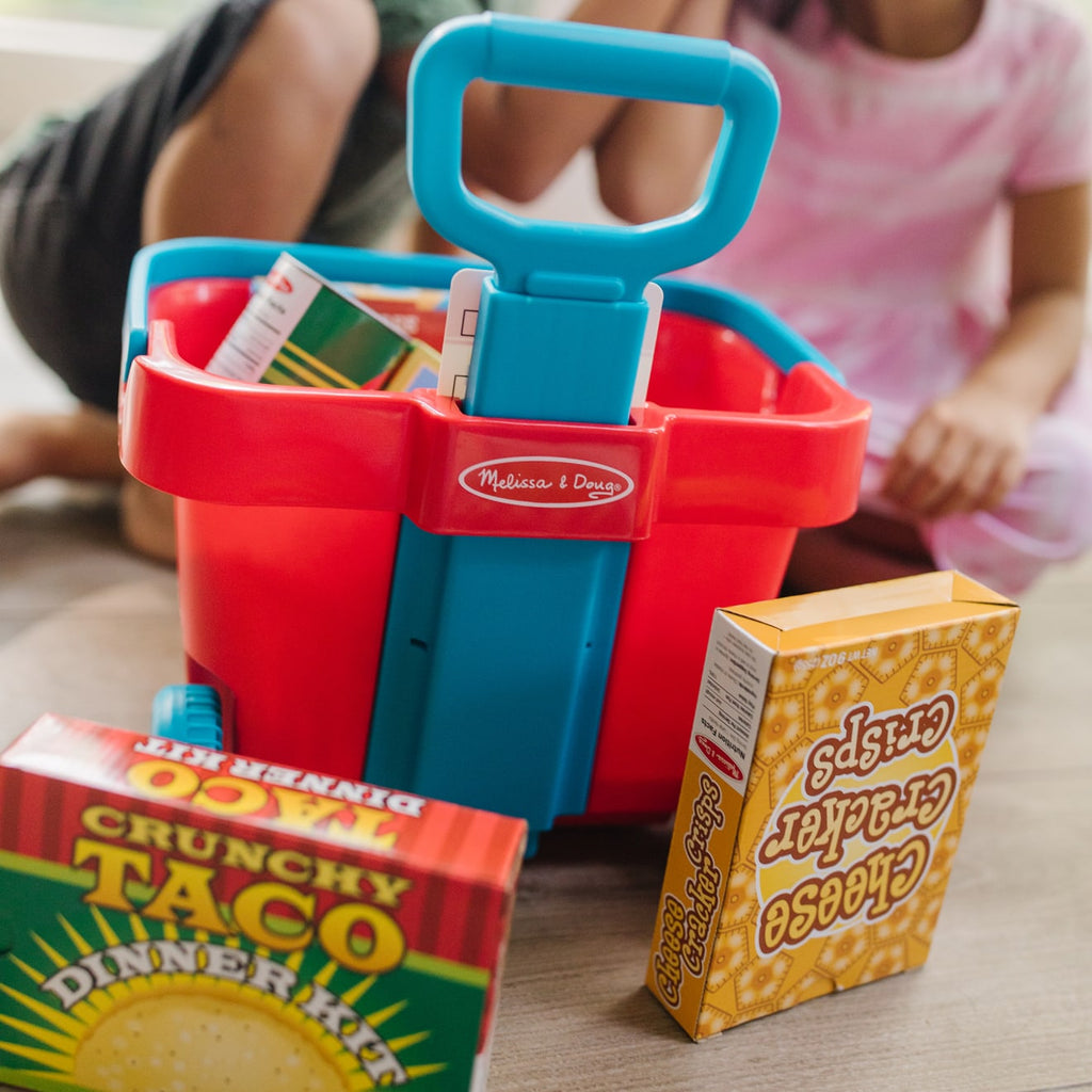 Educational Fill & Roll Grocery Basket Play Set