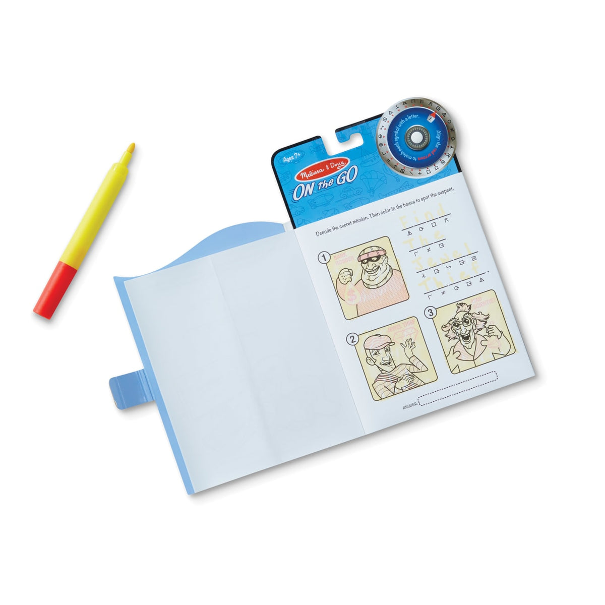Educational Secret Decoder Game Book - On the Go Travel Activity Book