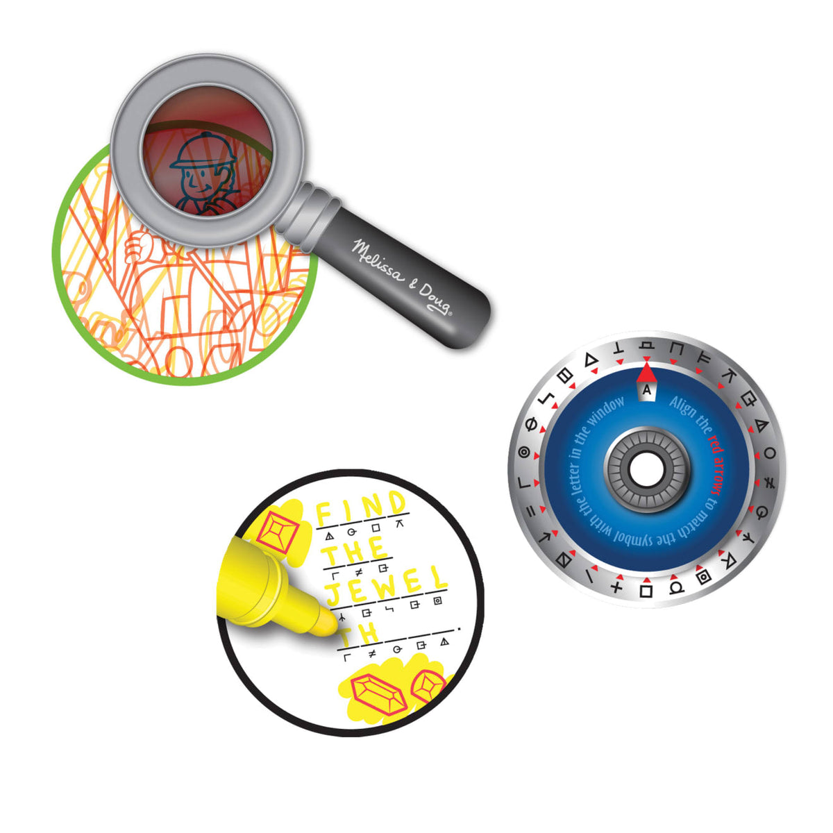 Educational Secret Decoder Game Book - On the Go Travel Activity Book