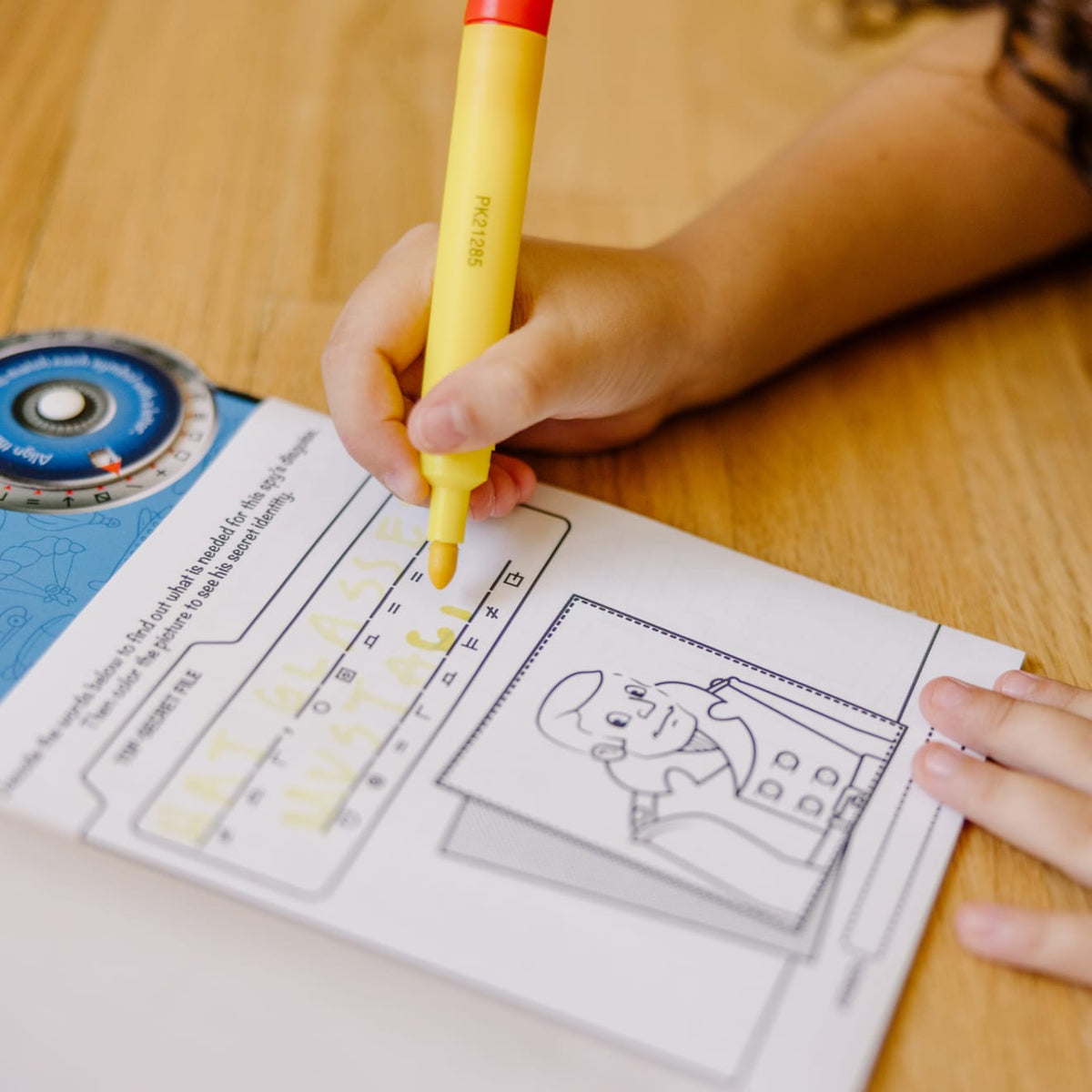 Educational Secret Decoder Game Book - On the Go Travel Activity Book
