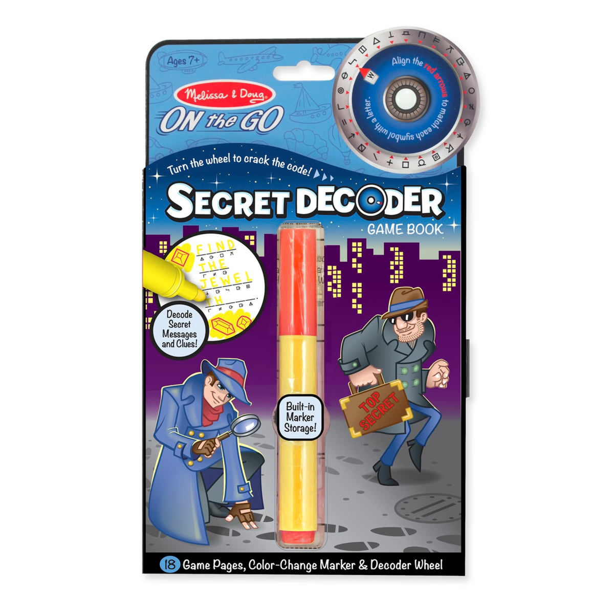 Educational Secret Decoder Game Book - On the Go Travel Activity Book