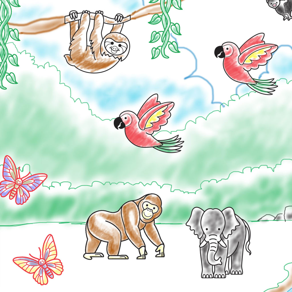 Educational Stamp-a-Scene Rain Forest