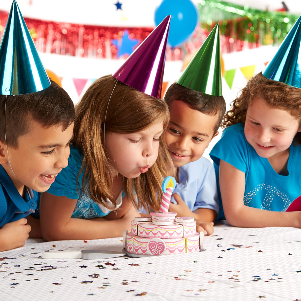 Educational Triple-Layer Party Cake - Wooden Play Food