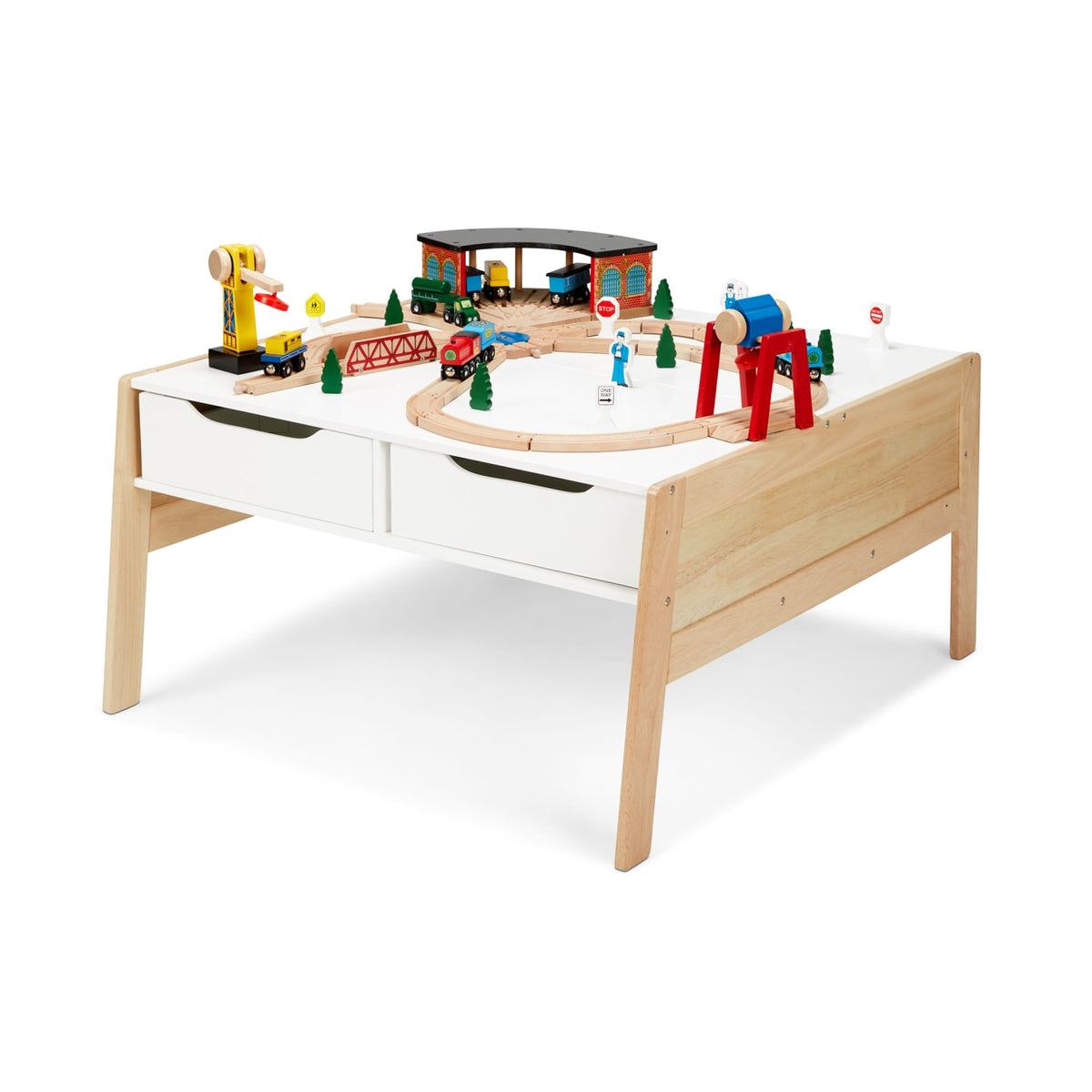 Educational Wooden Art & Activity Table with Bins