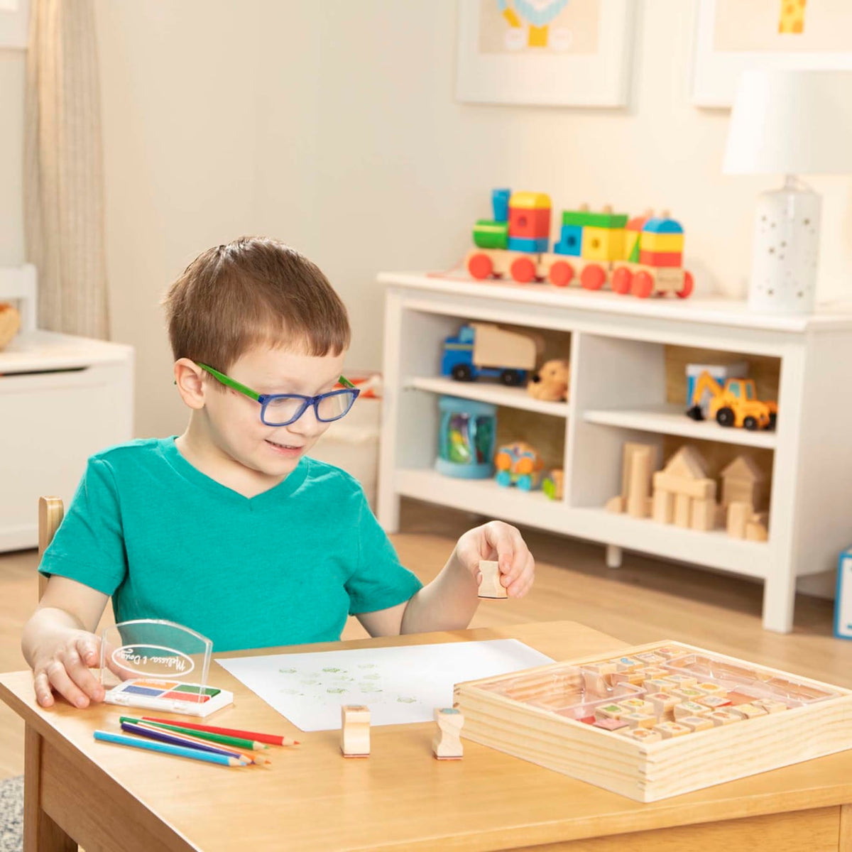 Educational Wooden Favorite Things Stamp Set