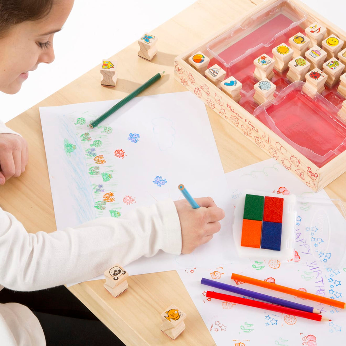 Educational Wooden Favorite Things Stamp Set