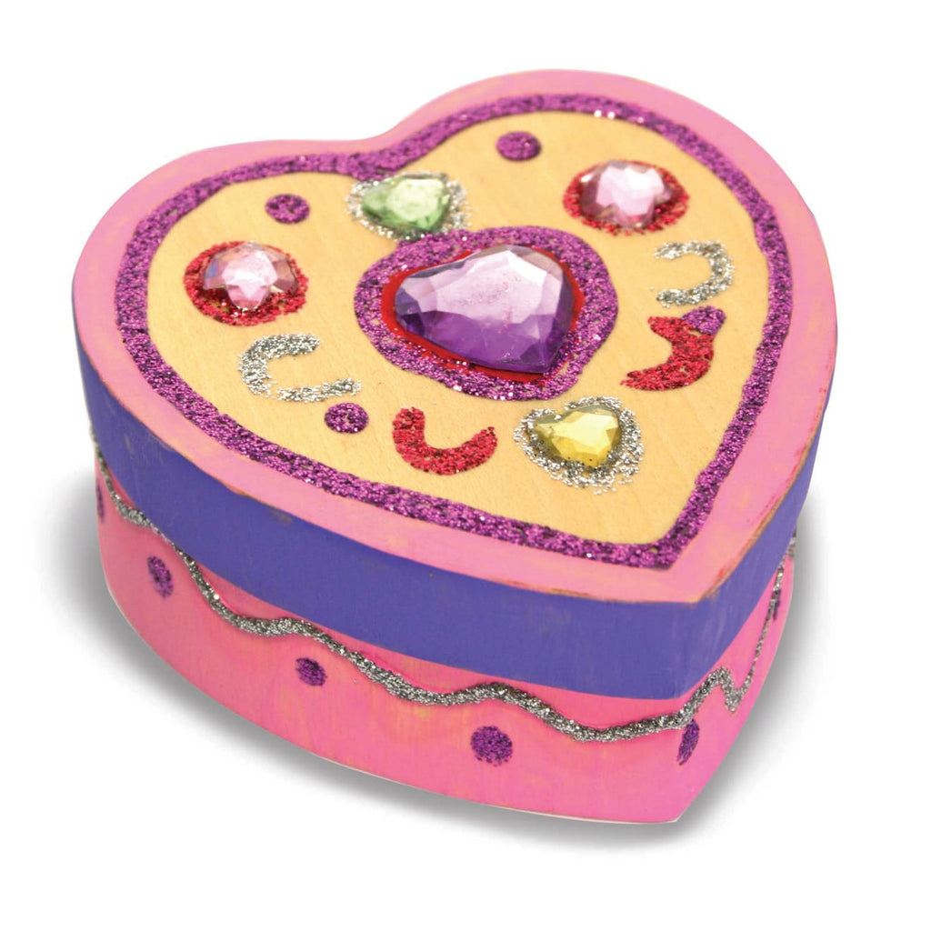 Educational Decorate-Your-Own Wooden Heart Box