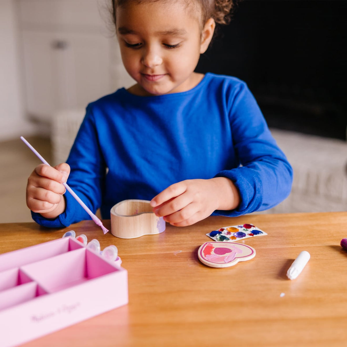 Educational Decorate-Your-Own Wooden Heart Box