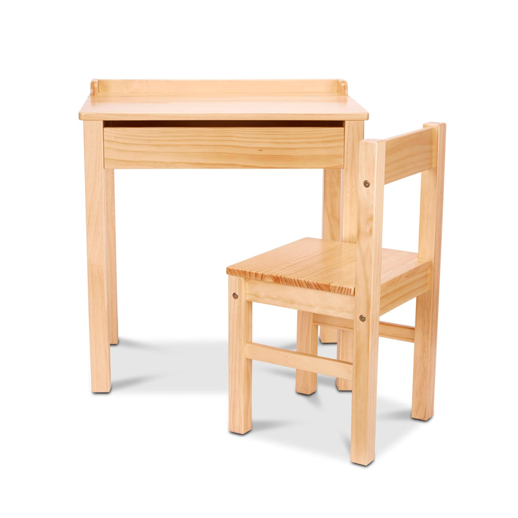 Educational Childs Lift-Top Desk & Chair - Honey