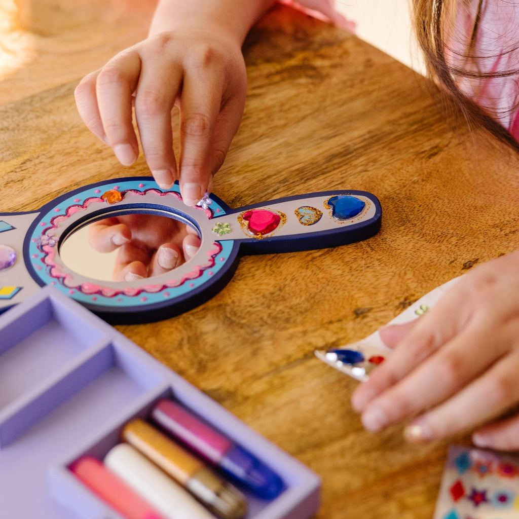Educational Decorate-Your-Own Wooden Princess Mirror