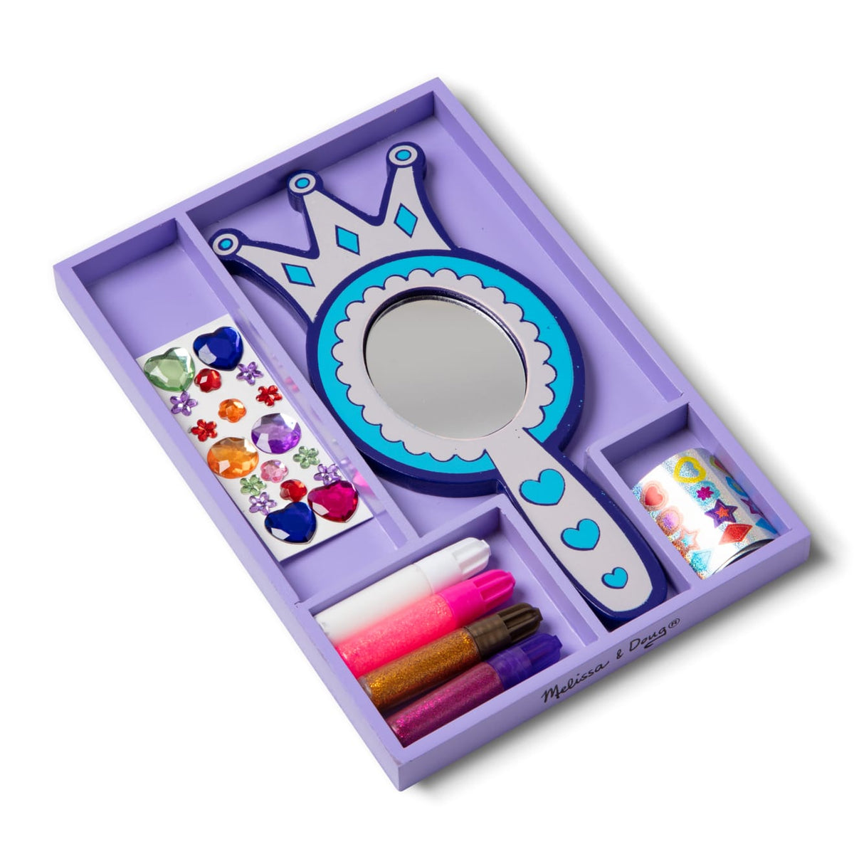 Educational Decorate-Your-Own Wooden Princess Mirror