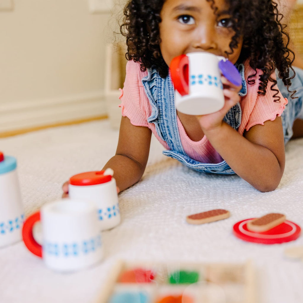 Educational Wooden Steep & Serve Tea Set