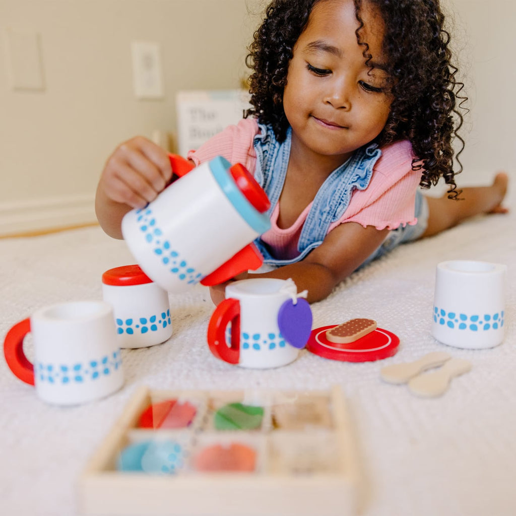 Educational Wooden Steep & Serve Tea Set