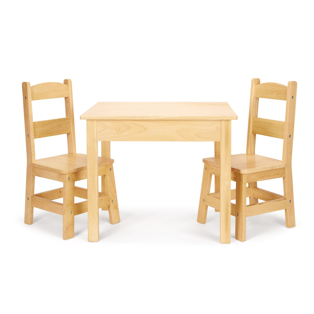 Educational Wooden Table & Chairs - Natural