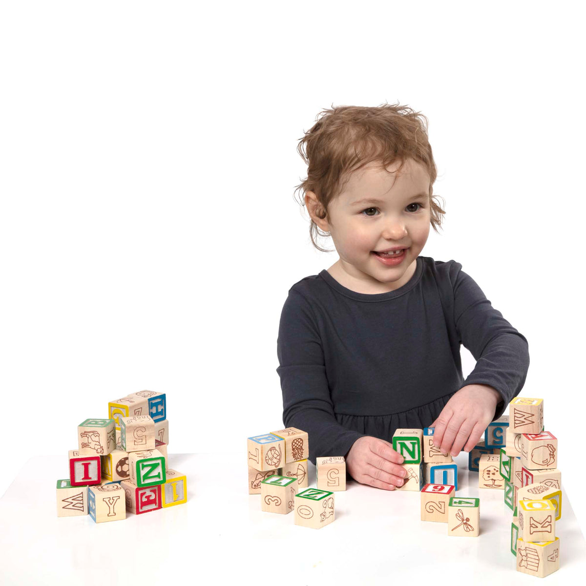 Educational Wooden ABC123 Blocks