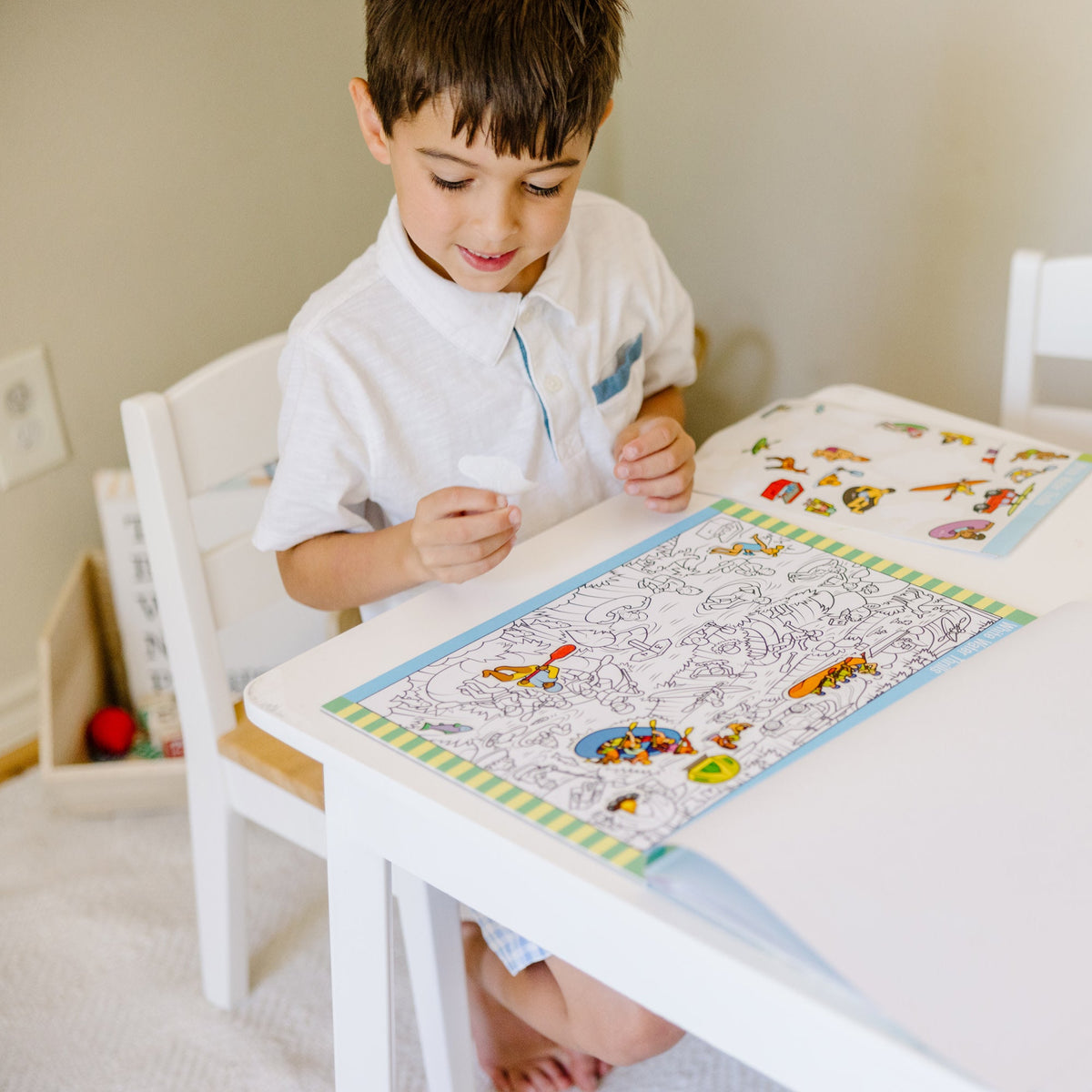 Educational Seek & Find Sticker Pad Adventure