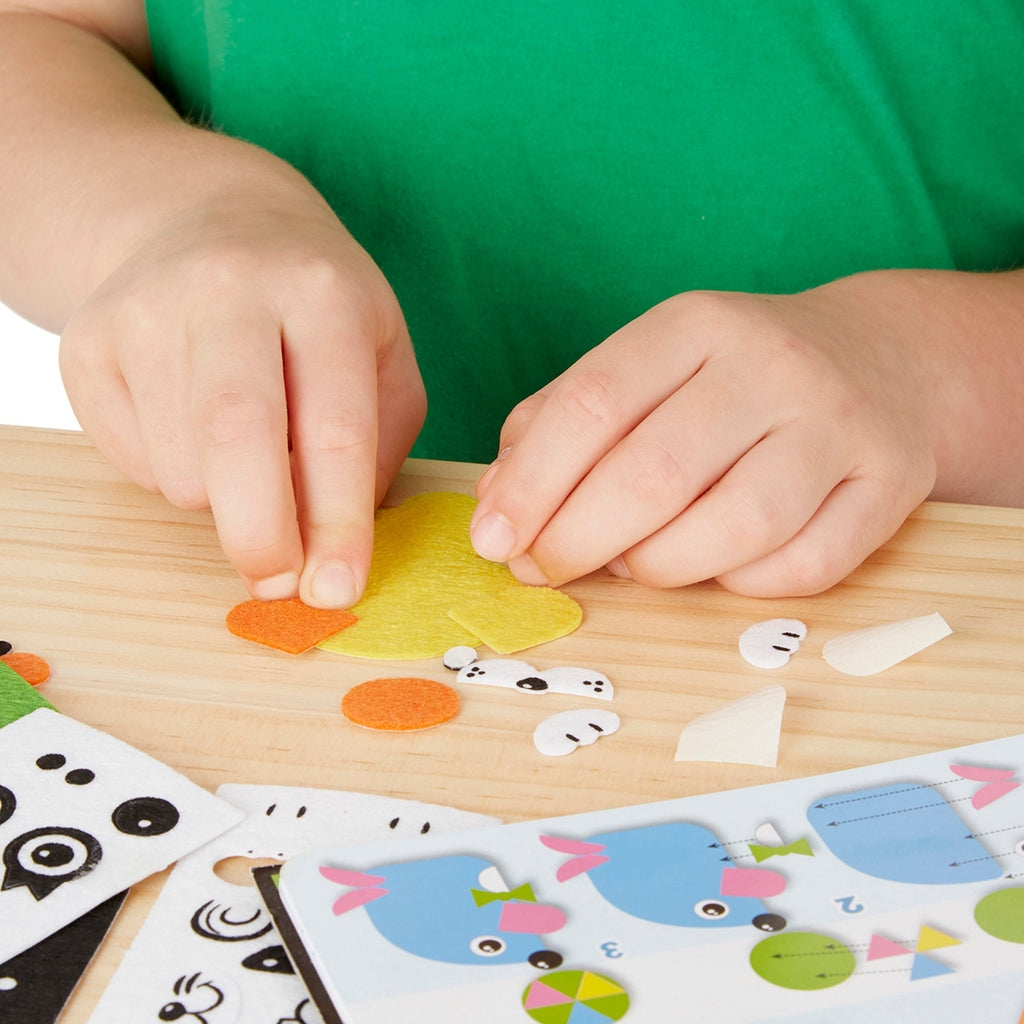 Educational On-the-Go Felt Friends Stickers Craft Activity Set