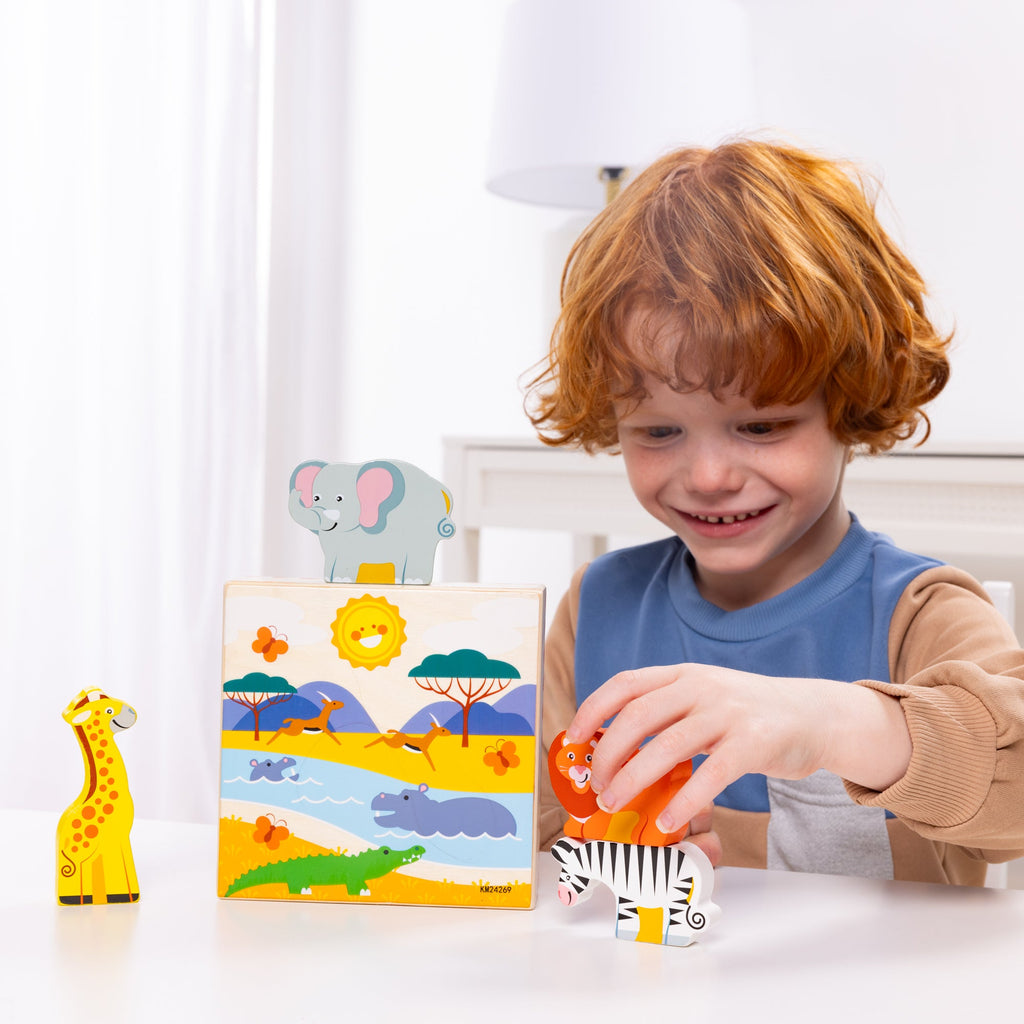 Educational Wooden Animal Matching - Safari