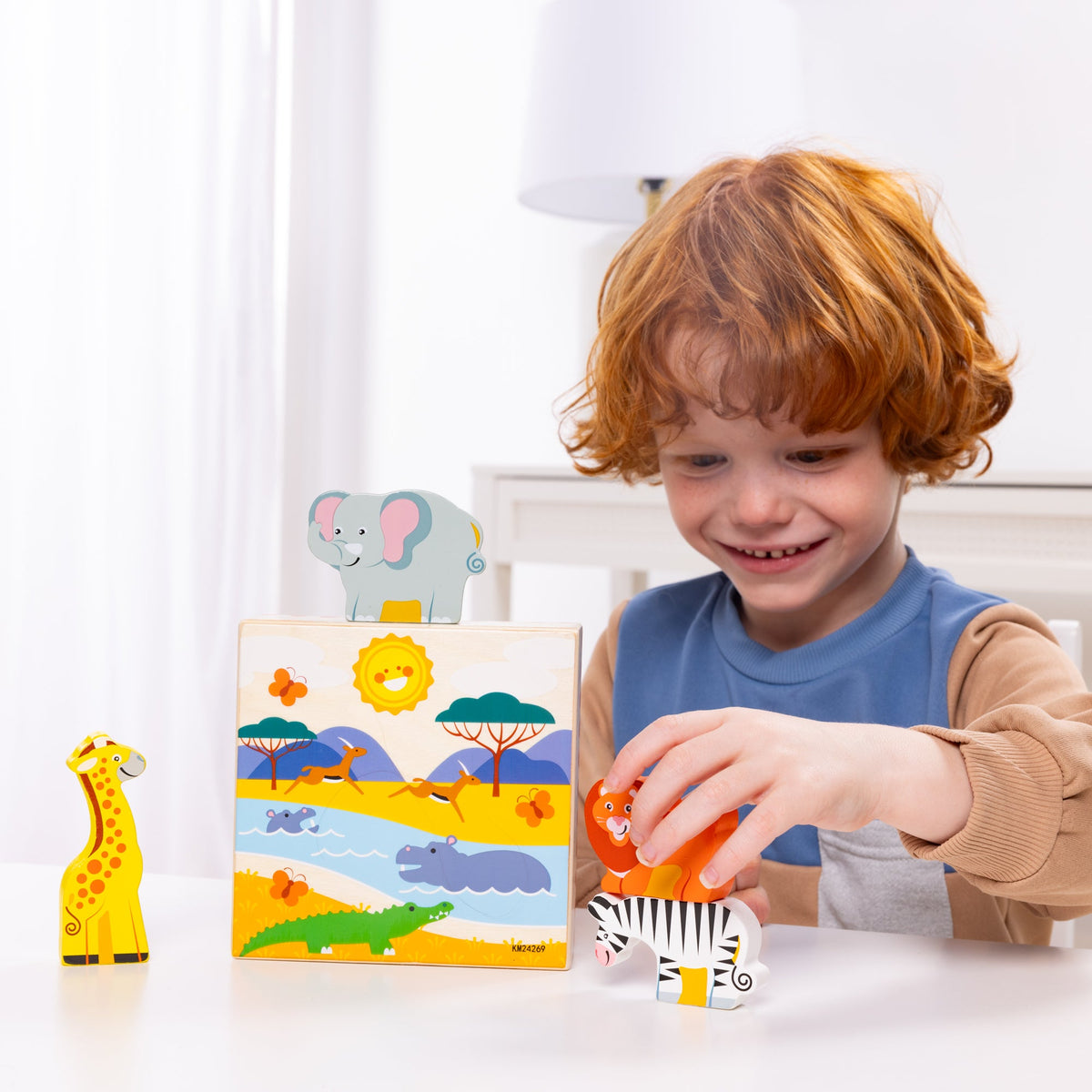 Educational Wooden Animal Matching - Safari
