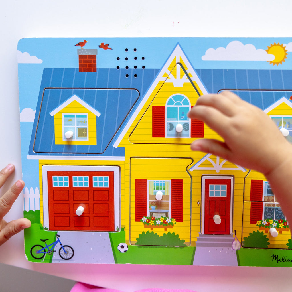 Educational Around the House Sound Puzzle - 8 Pieces