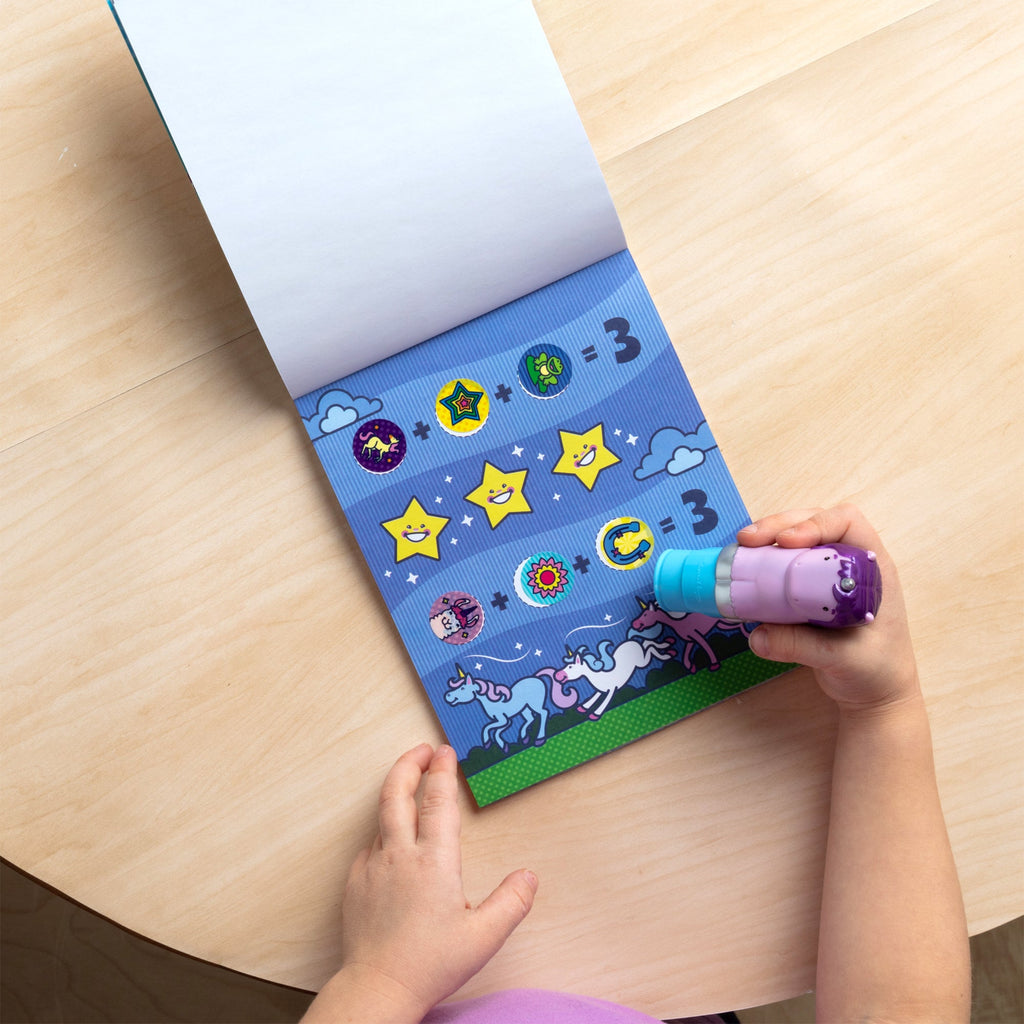 Educational Sticker WOW Activity Pad & Sticker Stamper - Purple Unicorn