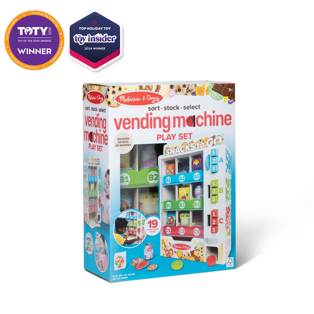 Educational Sort Stock Select Wooden Vending Machine Play Set