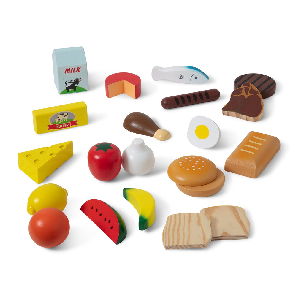 Educational Food Groups - Wooden Play Food