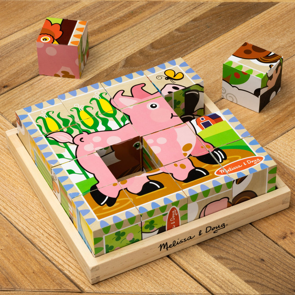 Educational Farm Cube Puzzle - 16 Pieces