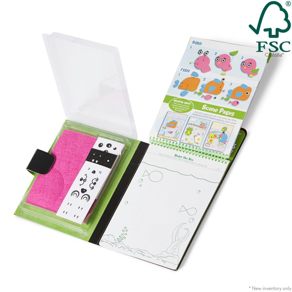 Educational On-the-Go Felt Friends Stickers Craft Activity Set