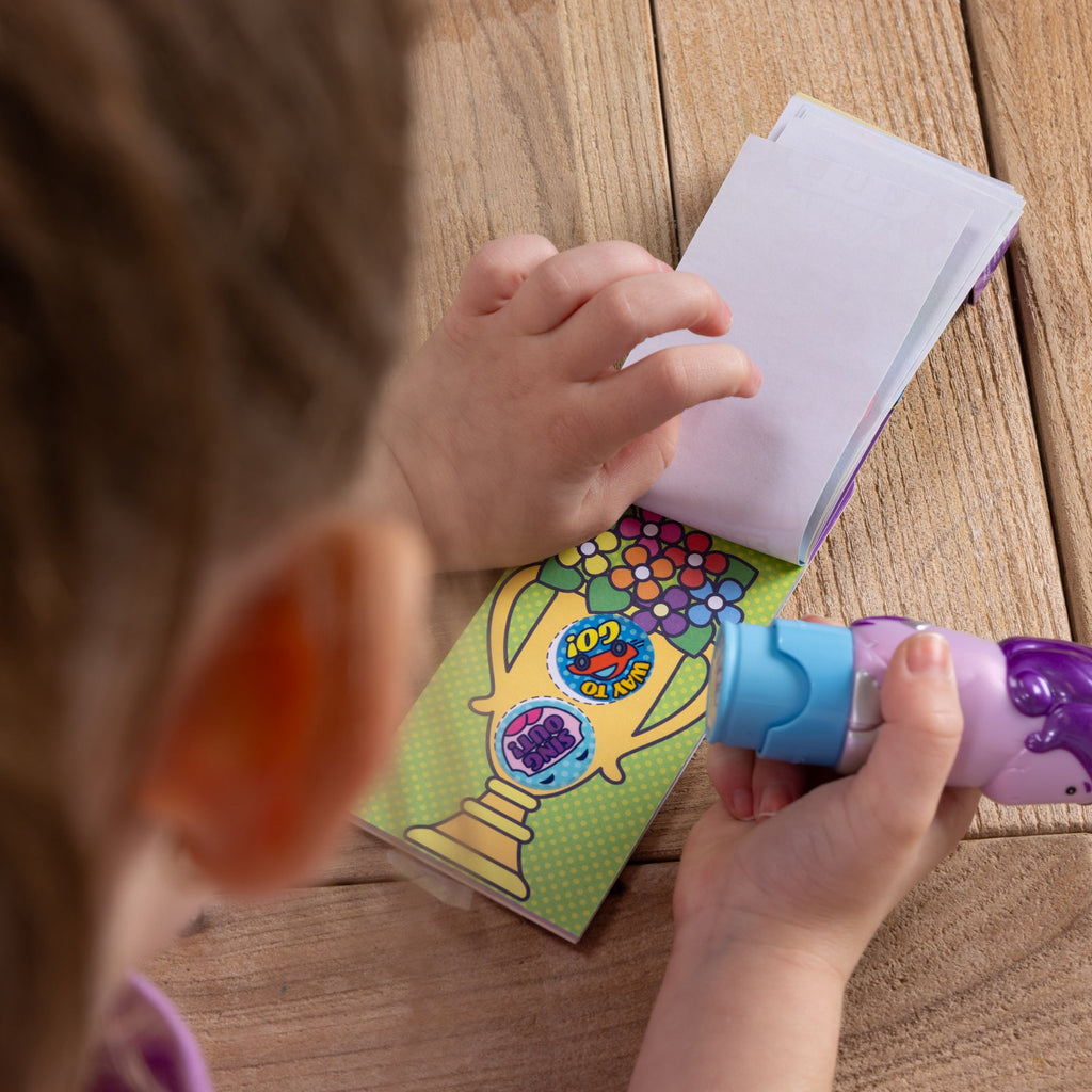 Educational Sticker WOW Mini Activity Pad & Refill Stickers - Way to Go 200 Stickers Stamper Not Included