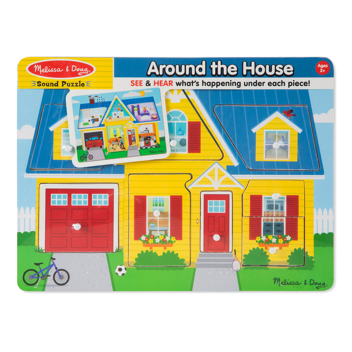 Educational Around the House Sound Puzzle - 8 Pieces
