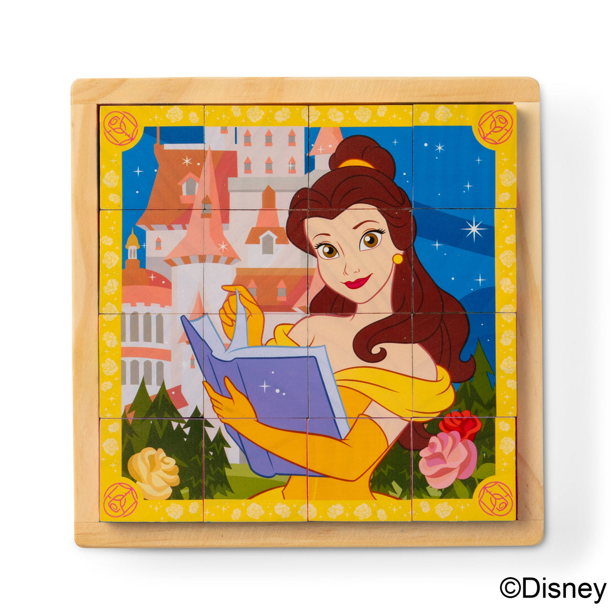 Educational Disney Princess Wooden Cube Puzzle