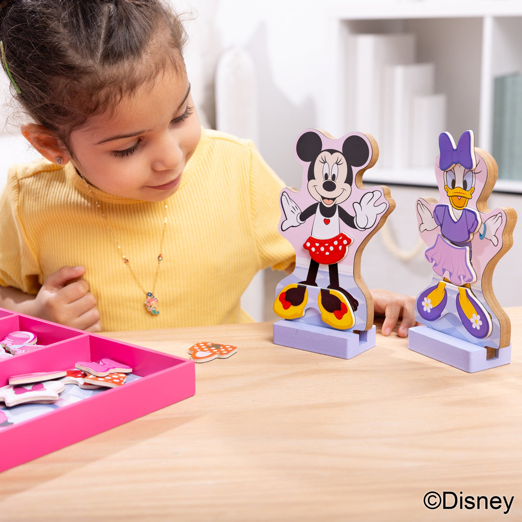 Educational Disney Minnie & Daisy Deluxe Wooden Magnetic Dress-Up