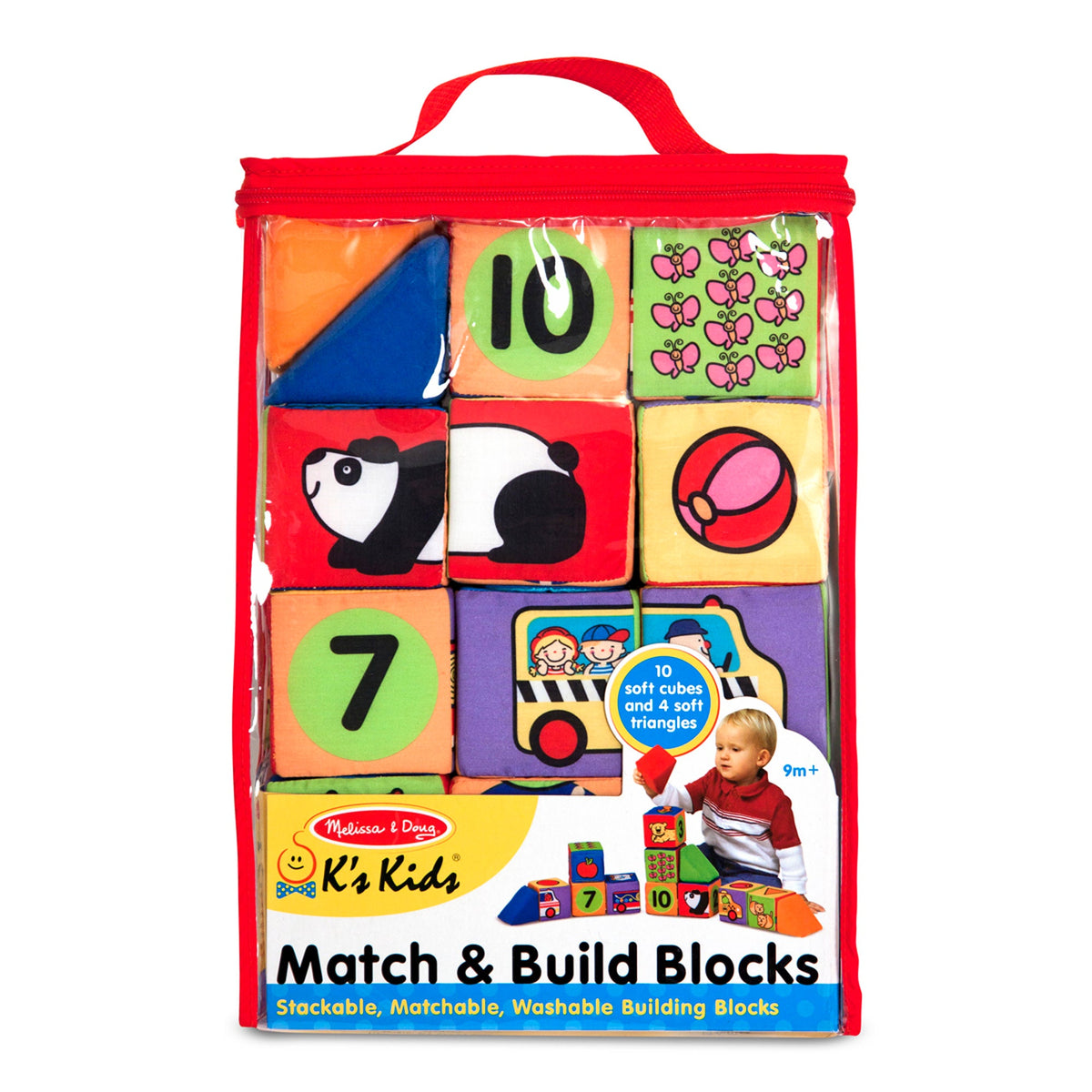 Educational Ks Kids Match and Build Soft Blocks