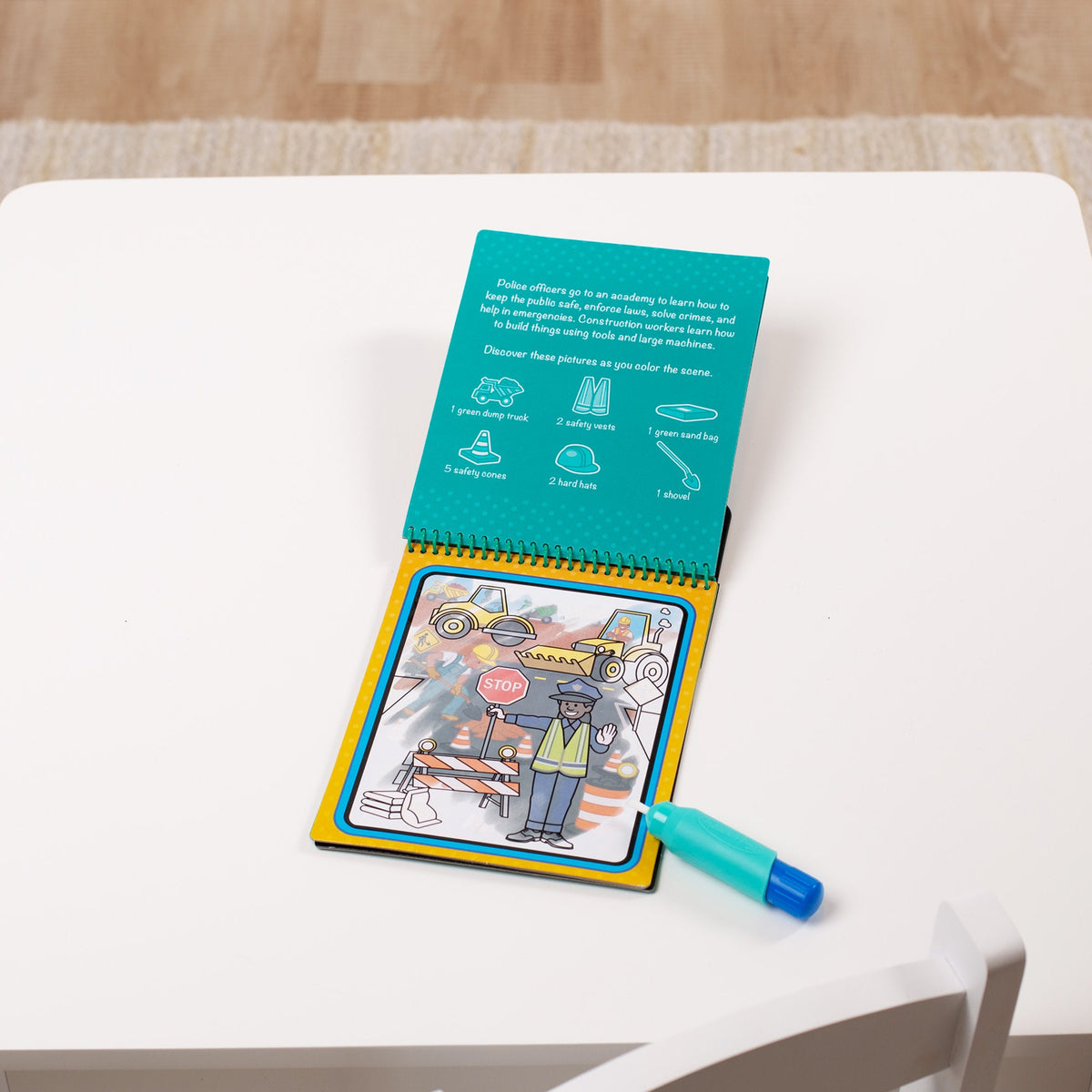 Educational Water Wow Occupations - Water Reveal Pad On the Go Travel Activity