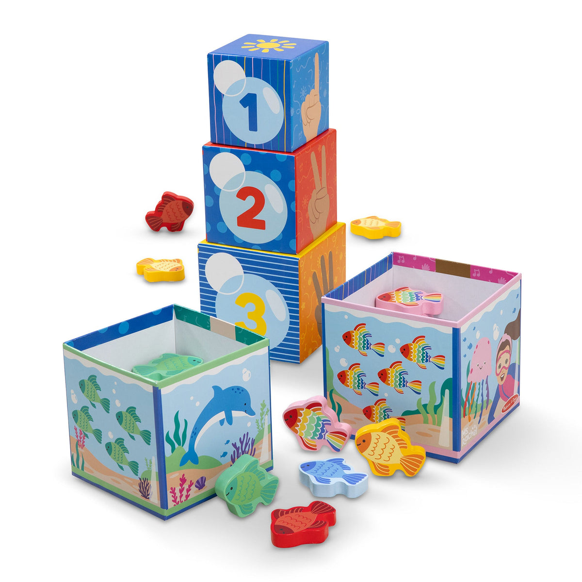 Educational Ms. Rachel Sort & Count Nesting Blocks