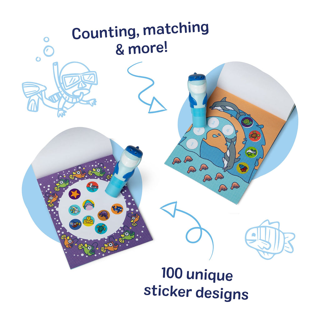 Educational Sticker WOW Activity Pad & Sticker Stamper - Shark