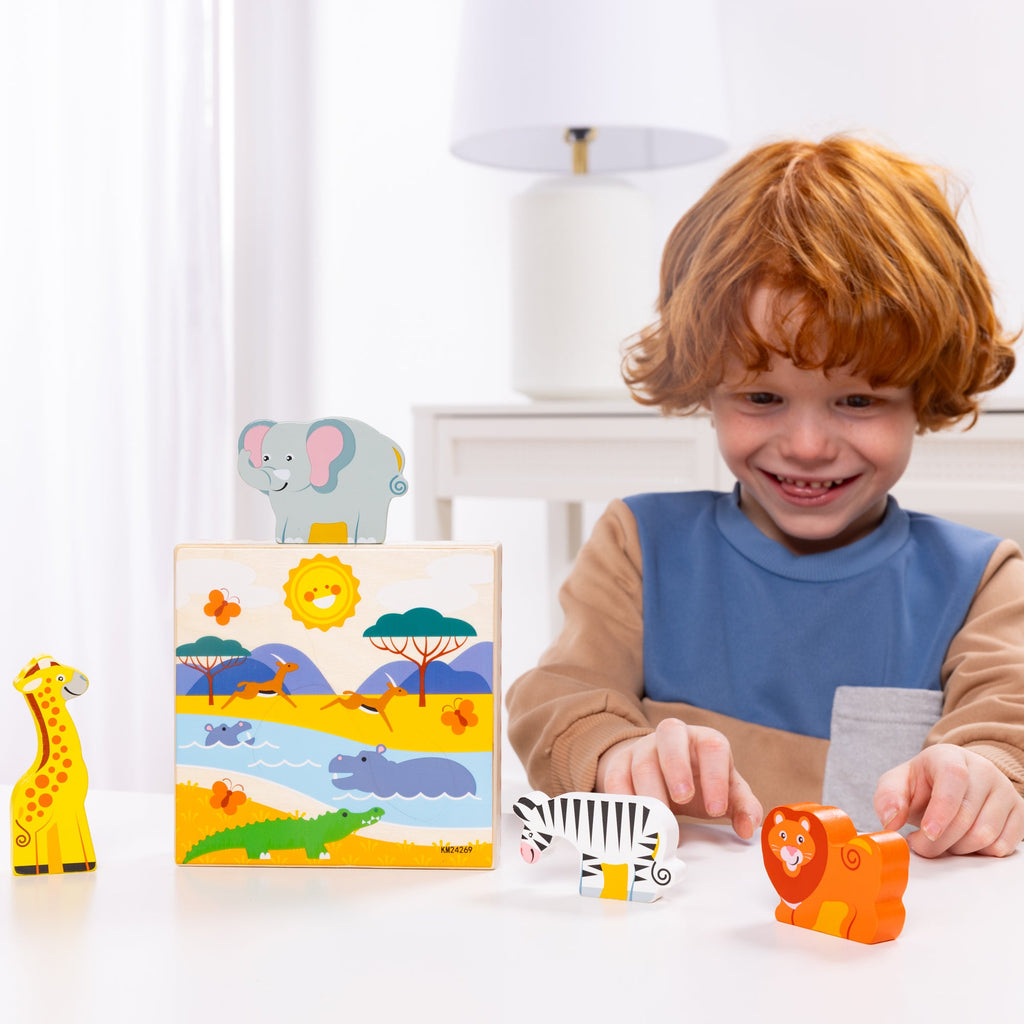 Educational Wooden Animal Matching - Safari