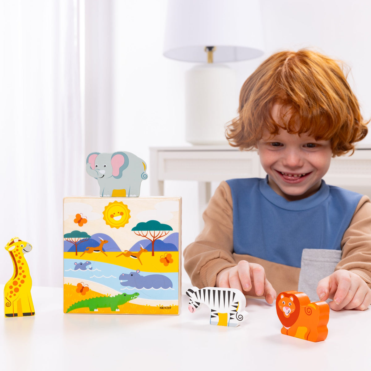 Educational Wooden Animal Matching - Safari