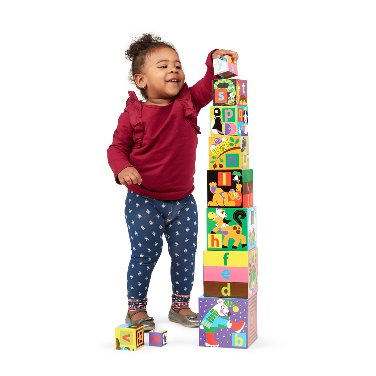 Educational Alphabet Nesting and Stacking Blocks