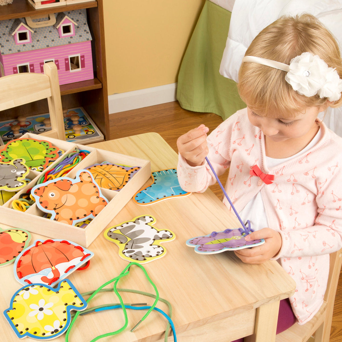 Educational Alphabet Lacing Cards