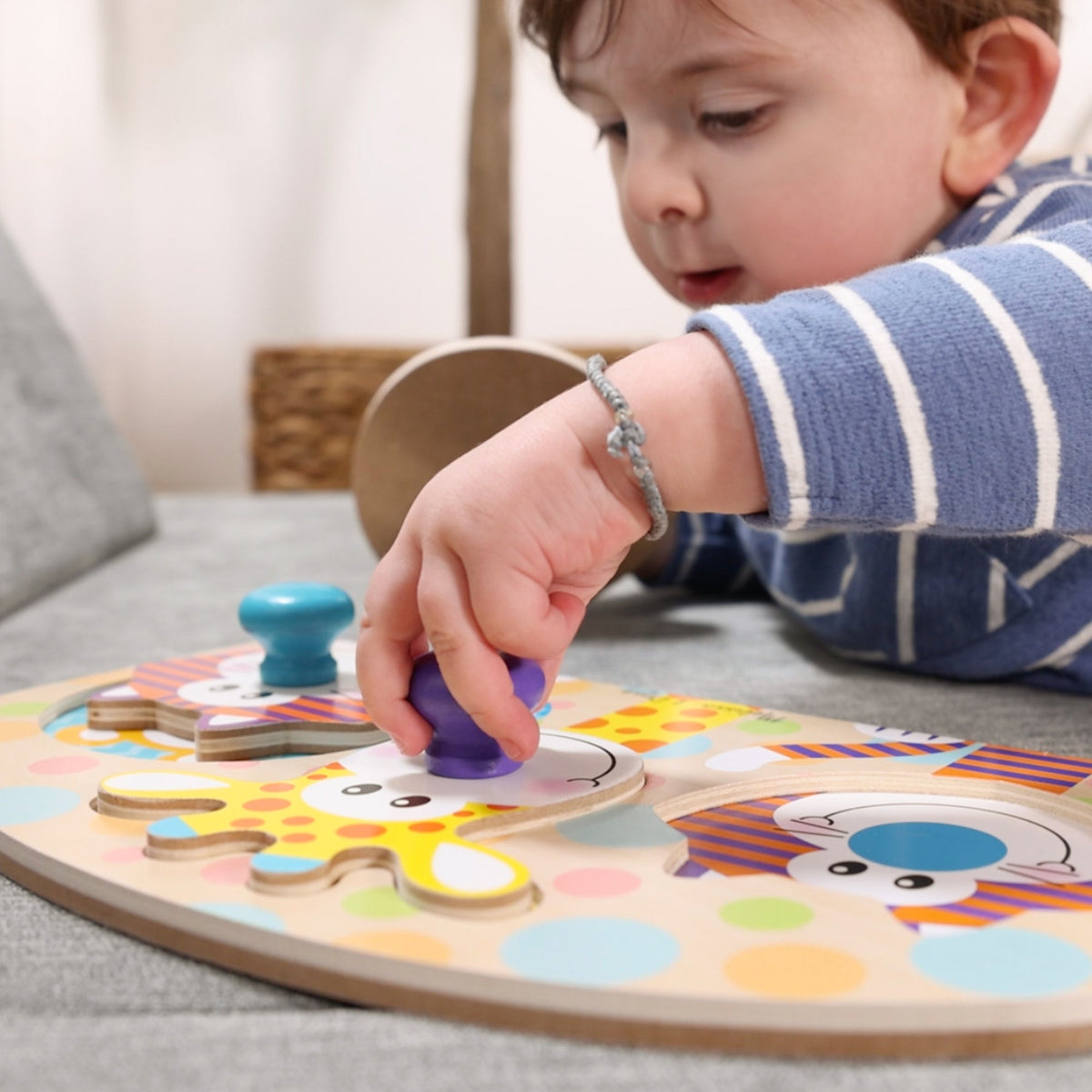 Educational Safari Jumbo Peg Puzzle - 3 Pieces