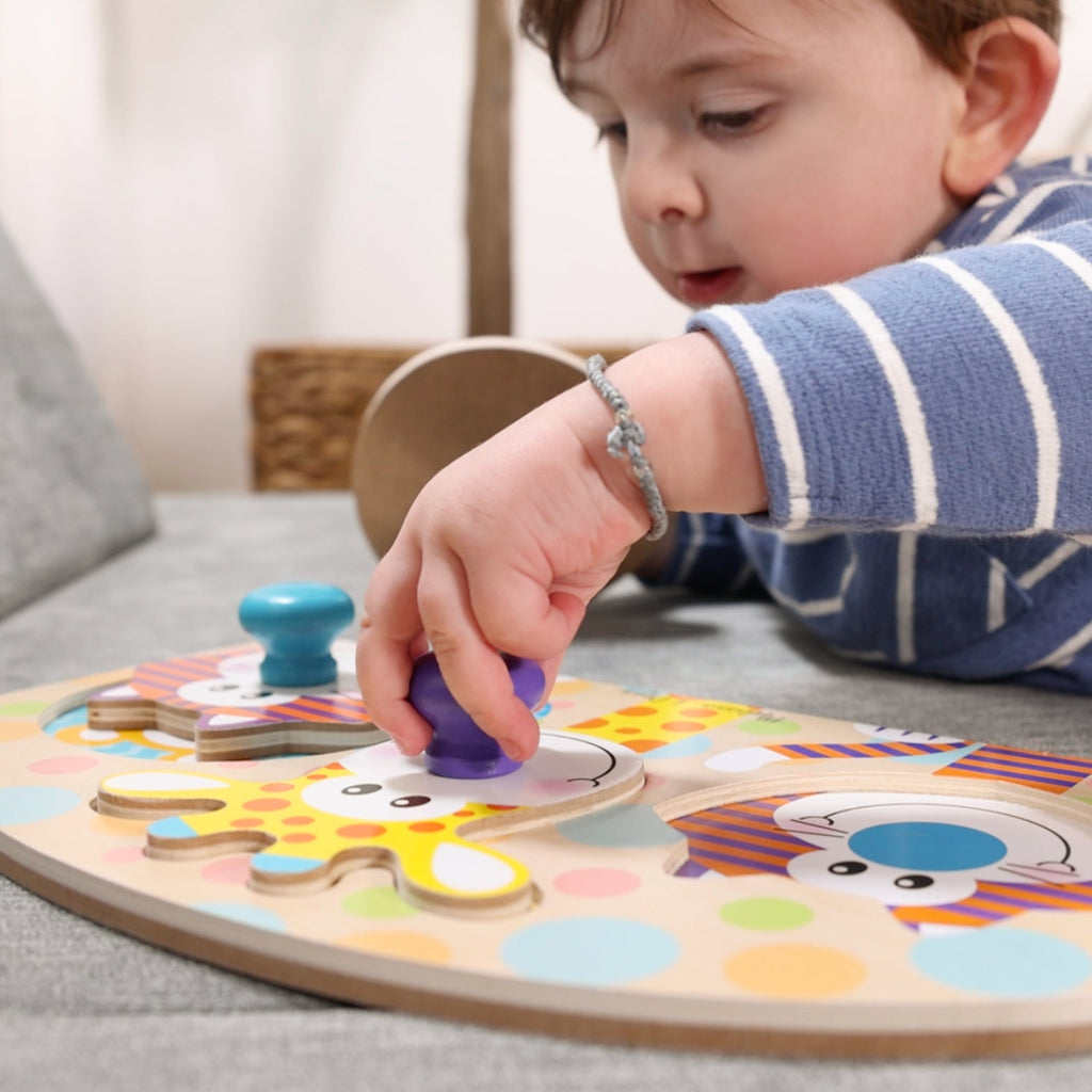 Educational Safari Jumbo Peg Puzzle - 3 Pieces